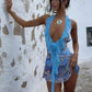 Leosoxs Tie - Dye Print Dress - Hovaline